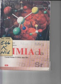 Kimia 1 untuk Kelas X SMA dan MA