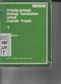 Prinsip-prinsip Biologi Tumbuhan untuk Daerah Tropik