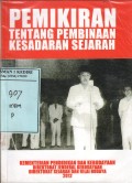 Pemikiran Tentang Pembinaan Kesadaran Sejarah