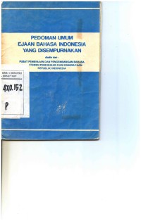 Pedoman Umum Ejaan Bahasa Indonesia yang Disempurnakan