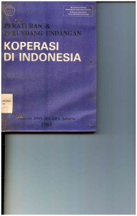 Peraturan & Peraturan Perundang Undangan Koperasi di Indonesia