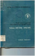 Buku Pedoman Pendidikan Fakultas Teknik Universitas Brawijaya Tahun 1987/1988 - 1990/1991 Jurusan Pengairan