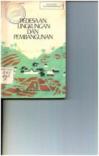 Pedesaan, Lingkungan dan Pembangunan