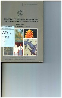 Pedoman Pelaksanaan Pendidikan Kependudukan dan Lingkungan Hidup