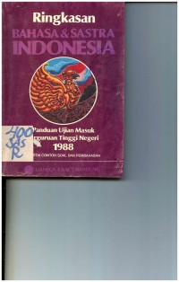 Ringkasan Bahasa & Sastra Indonesia