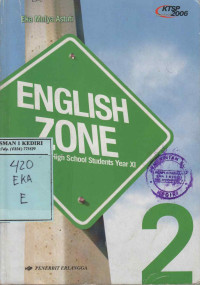 Image of English Zone for Senior High School Year XI