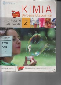 Kimia Berbasis Eksperimen untuk Kelas XI SMA dan MA