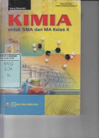 Kimia untuk SMA dan MA Kelas X