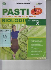 Biologi untuk SMA/MA Kelas X