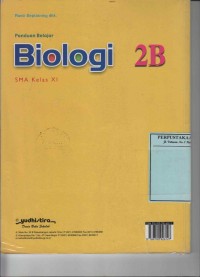 Panduan Biologi 2B SMA Kelas XI