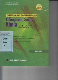 Kumpulan Soal dan Pembahasan Olimpiade Sains Kimia Jilid 1