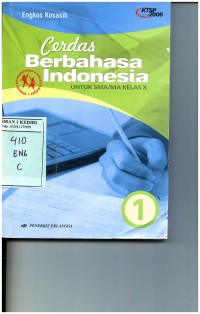 Cerdas Berbahasa Indonesia untuk SMA/MA Kelas X